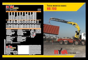 हाइड्रोलिक लोडिंग क्रेन Hyva Crane HB 700 
