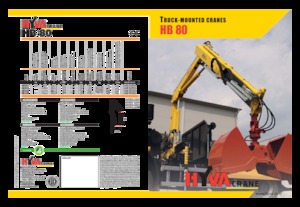 हाइड्रोलिक लोडिंग क्रेन Hyva Crane HB 80 E1