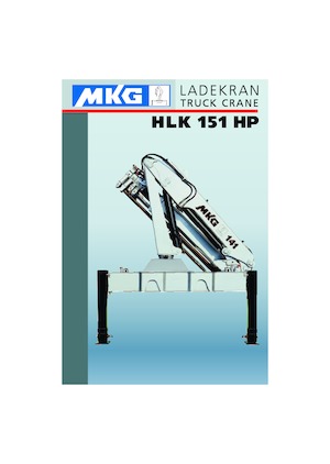 हाइड्रोलिक लोडिंग क्रेन MKG HLK 151 HP a5 