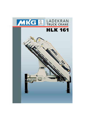 हाइड्रोलिक लोडिंग क्रेन MKG HLK 161 a3 