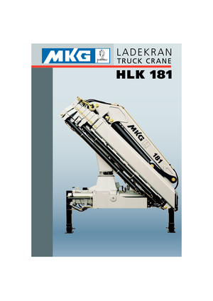 हाइड्रोलिक लोडिंग क्रेन MKG HLK 181 a5 