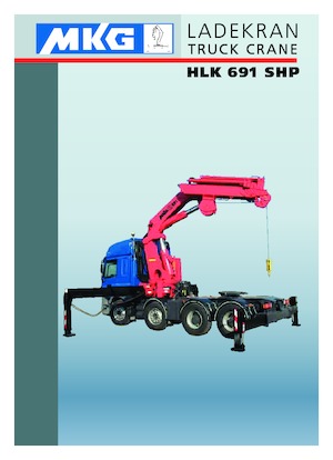 हाइड्रोलिक लोडिंग क्रेन MKG HLK 691 SHP a7 