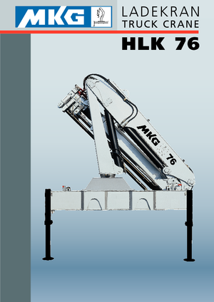 हाइड्रोलिक लोडिंग क्रेन MKG HLK 76 a3 