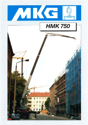 हाइड्रोलिक लोडिंग क्रेन MKG HMK 750 Ta3-a2
