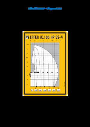 हाइड्रोलिक लोडिंग क्रेन Effer IX.195 HP ES4 
