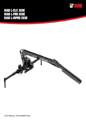 हाइड्रोलिक लोडिंग क्रेन Hiab L-HiPro 285K-3