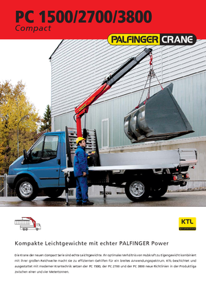 हाइड्रोलिक लोडिंग क्रेन Palfinger PC 1500 A