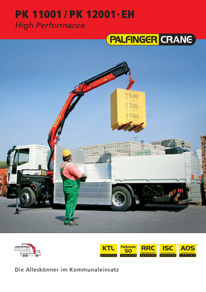 हाइड्रोलिक लोडिंग क्रेन Palfinger PK 11001 A
