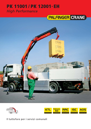 हाइड्रोलिक लोडिंग क्रेन Palfinger PK 11001 A