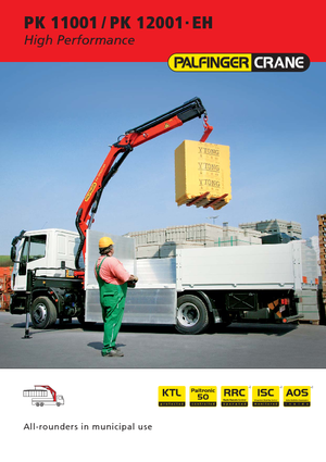 हाइड्रोलिक लोडिंग क्रेन Palfinger PK 11001 A