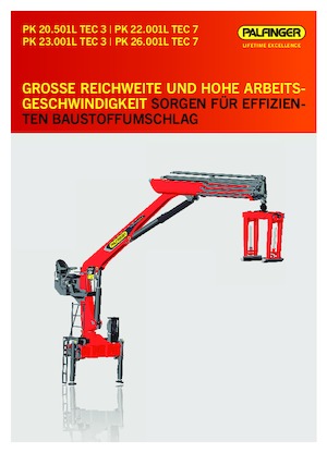 हाइड्रोलिक लोडिंग क्रेन Palfinger PK 20.501 L TEC 3