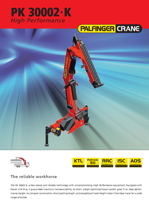 हाइड्रोलिक लोडिंग क्रेन Palfinger PK 30002-K B