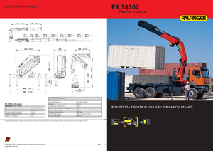 हाइड्रोलिक लोडिंग क्रेन Palfinger PK 38502 D