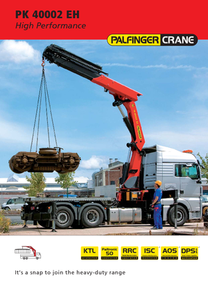 हाइड्रोलिक लोडिंग क्रेन Palfinger PK 40002 EH E