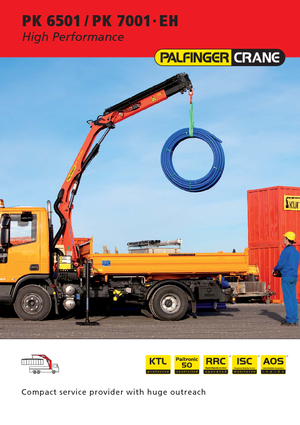 हाइड्रोलिक लोडिंग क्रेन Palfinger PK 6501