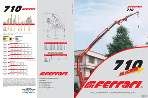 हाइड्रोलिक लोडिंग क्रेन Ferrari® SC 710 A3 