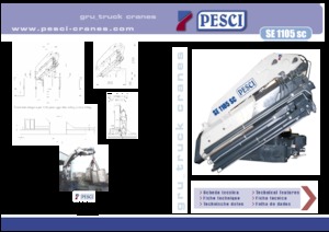 हाइड्रोलिक लोडिंग क्रेन Pesci SE 1105SC