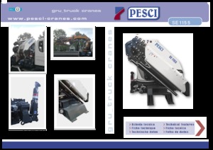 हाइड्रोलिक लोडिंग क्रेन Pesci SE 1155