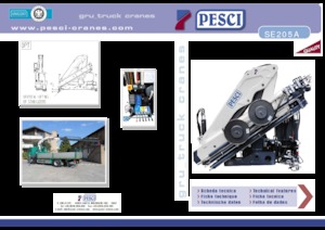 हाइड्रोलिक लोडिंग क्रेन Pesci SE 205A