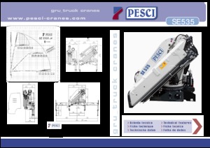 हाइड्रोलिक लोडिंग क्रेन Pesci SE 535