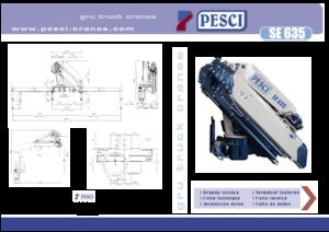 हाइड्रोलिक लोडिंग क्रेन Pesci SE 635