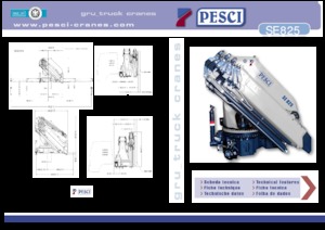 हाइड्रोलिक लोडिंग क्रेन Pesci SE 825