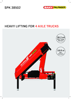 हाइड्रोलिक लोडिंग क्रेन Sany SPK 38502 C