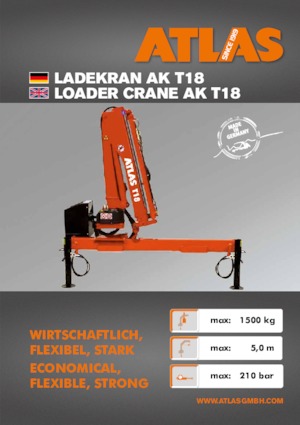हाइड्रोलिक लोडिंग क्रेन Atlas T 18 A28