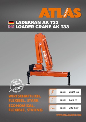 हाइड्रोलिक लोडिंग क्रेन Atlas T 33 A28