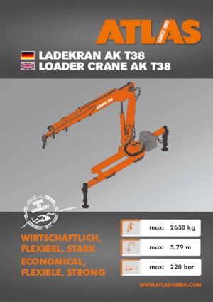 हाइड्रोलिक लोडिंग क्रेन Atlas T 38 A28