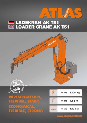हाइड्रोलिक लोडिंग क्रेन Atlas T 51 A28L