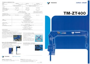 हाइड्रोलिक लोडिंग क्रेन Tadano TM-ZT404