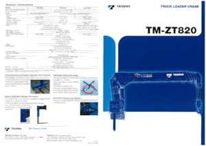 हाइड्रोलिक लोडिंग क्रेन Tadano TM-ZT823H
