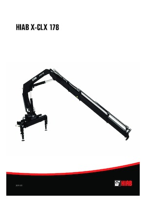 हाइड्रोलिक लोडिंग क्रेन Hiab X-CLX 178 E-3 