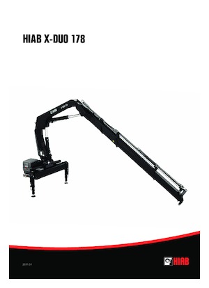 हाइड्रोलिक लोडिंग क्रेन Hiab X-Duo 178 BS-2