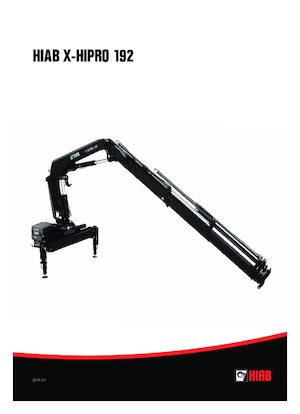 हाइड्रोलिक लोडिंग क्रेन Hiab X-HiPro 192 E-5