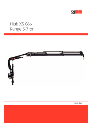 हाइड्रोलिक लोडिंग क्रेन Hiab XS 066 D-1 DUO