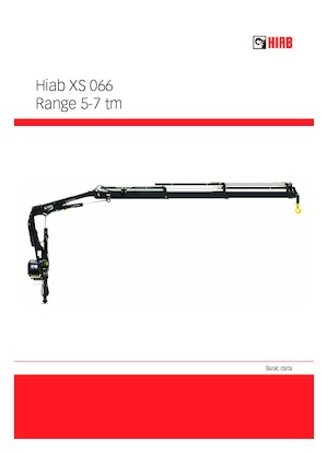 हाइड्रोलिक लोडिंग क्रेन Hiab XS 066 B-2 CL