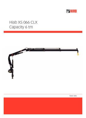 हाइड्रोलिक लोडिंग क्रेन Hiab XS 066 BS-1 HIDUO
