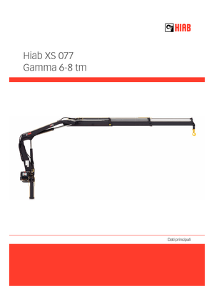 हाइड्रोलिक लोडिंग क्रेन Hiab XS 077 B-2 HIDUO