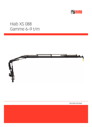 हाइड्रोलिक लोडिंग क्रेन Hiab XS 088 B-2 DUO