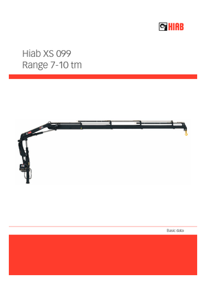 हाइड्रोलिक लोडिंग क्रेन Hiab XS 099 B-3 DUO