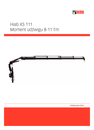 हाइड्रोलिक लोडिंग क्रेन Hiab XS 111 B-2 DUO