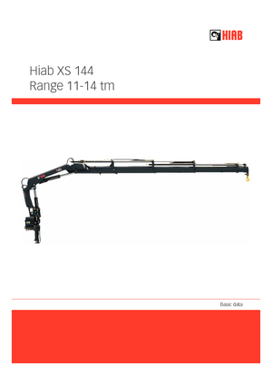 हाइड्रोलिक लोडिंग क्रेन Hiab XS 144 B-3 DUO