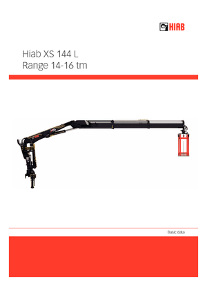 हाइड्रोलिक लोडिंग क्रेन Hiab XS 144 DLS-3 PRO