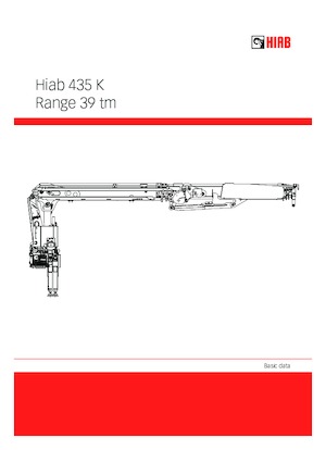 हाइड्रोलिक लोडिंग क्रेन Hiab XS 435K-2-4 HiPro