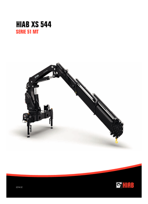 हाइड्रोलिक लोडिंग क्रेन Hiab XS 544 E-6 HIPRO JIB 150X-6