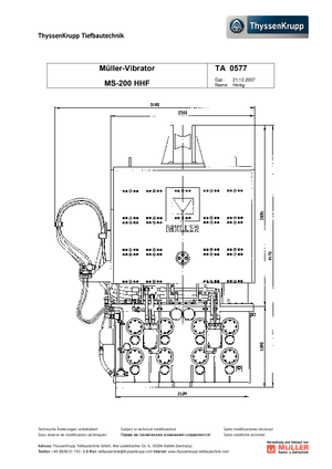 वाइब्रो हैमर Müller MS 200 H HF