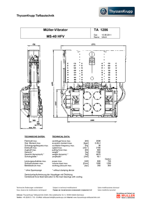 वाइब्रो हैमर Müller MS 40 HFV
