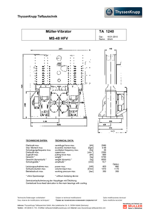 वाइब्रो हैमर Müller MS 48 HFV